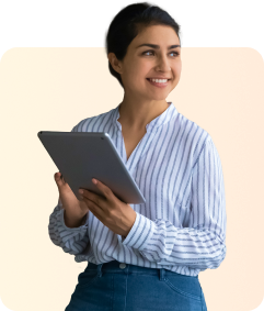 Woman with tablet